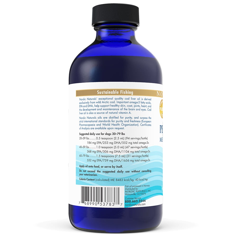 Nordic Naturals Pet Cod Liver Oil 237ml