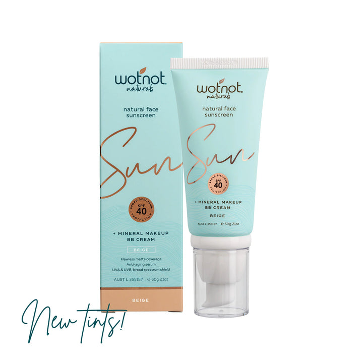 Wotnot Face Sunscreen SPF40 + Mineral Makeup 60g