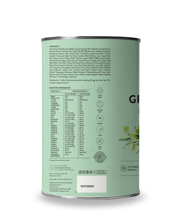 Greens & Reds Powder 600G