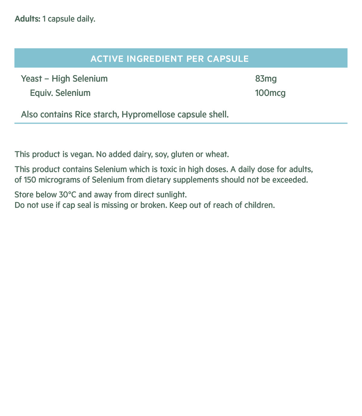 Selenium Natural 90 Capsules - 3 Months (Exp 1/26) – Plum Organics Papamoa