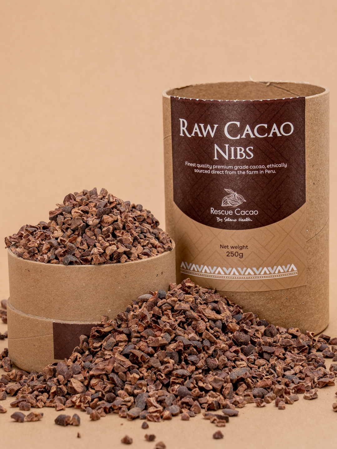 Organic Criollo Raw Cacao Nibs 250g