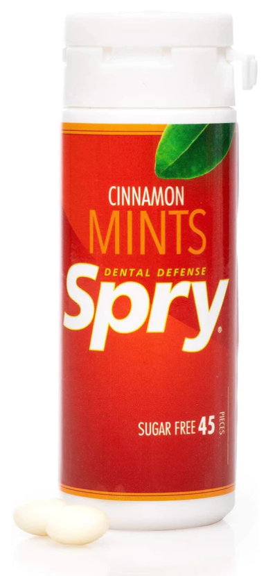 Spry Cinnamon Mints 45 Pieces