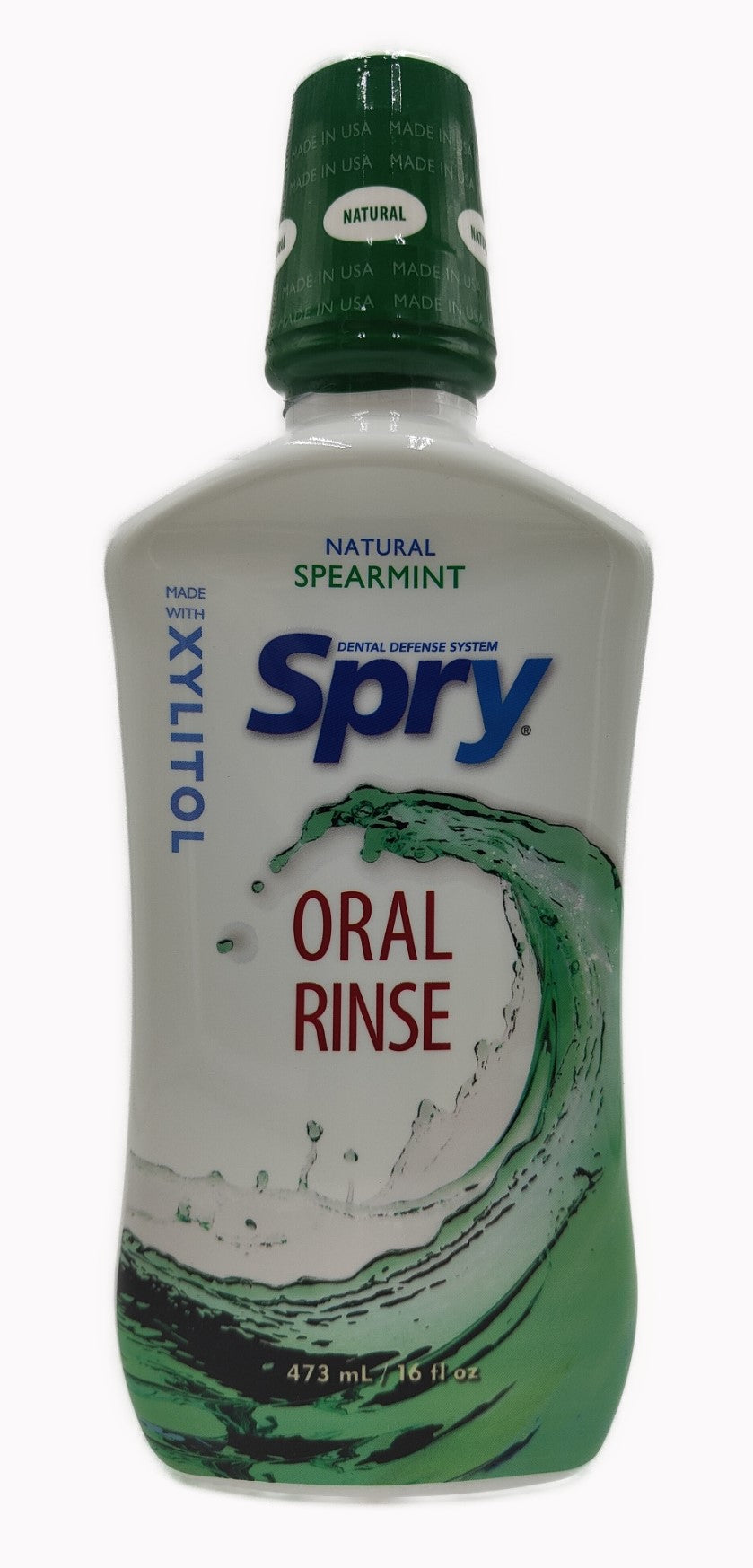 Spry Oral Rinse Spearmint 473ml