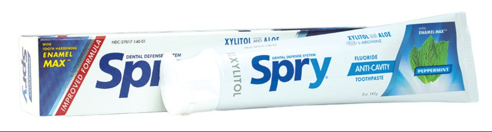 Spry Toothpaste Peppermint Tube (with fluoride)