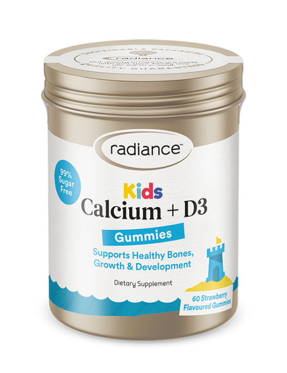 Kids Calcium + D3 Gummies 60 Strawberry Flavoured (BB 10/5/24)