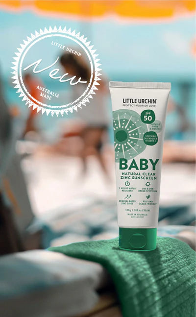 Little Urchin Baby Natural Clear Sunscreen SPF50 100g