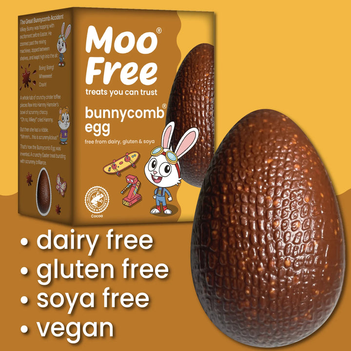 Moo Free Easter Egg Bunnycomb 85g