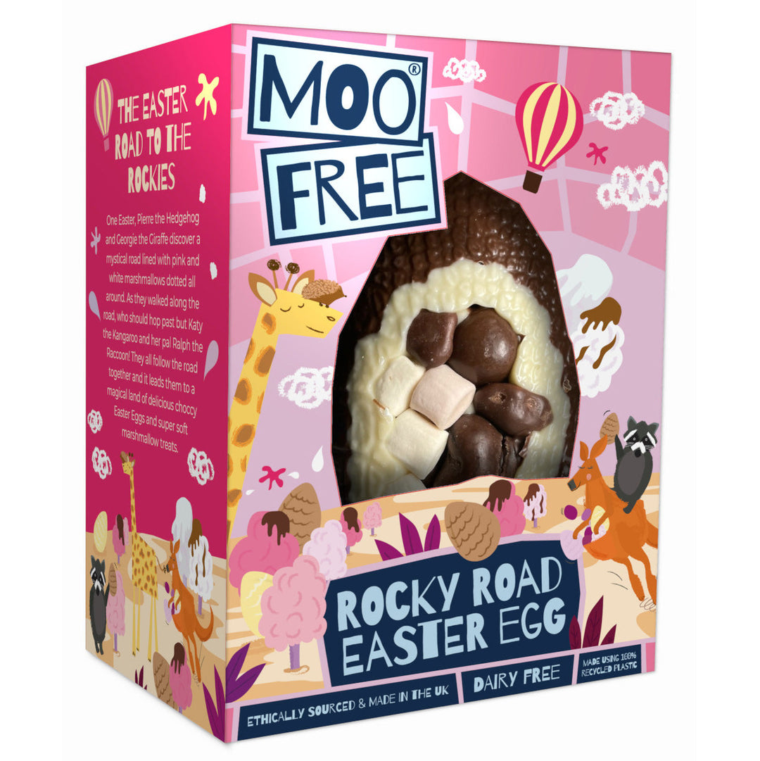 Moo Free Easter Rocky Road Front Loaded Egg 85g