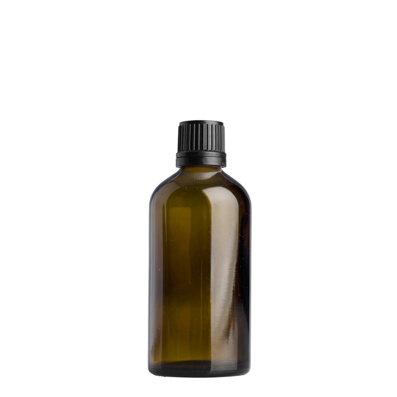 Amber Drip Bottle with Slow Drip Lid 100ml