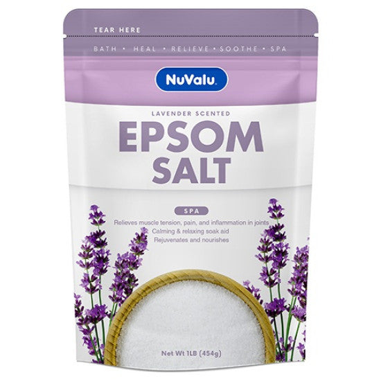 NuValu Epsom Salts Lavender 454g