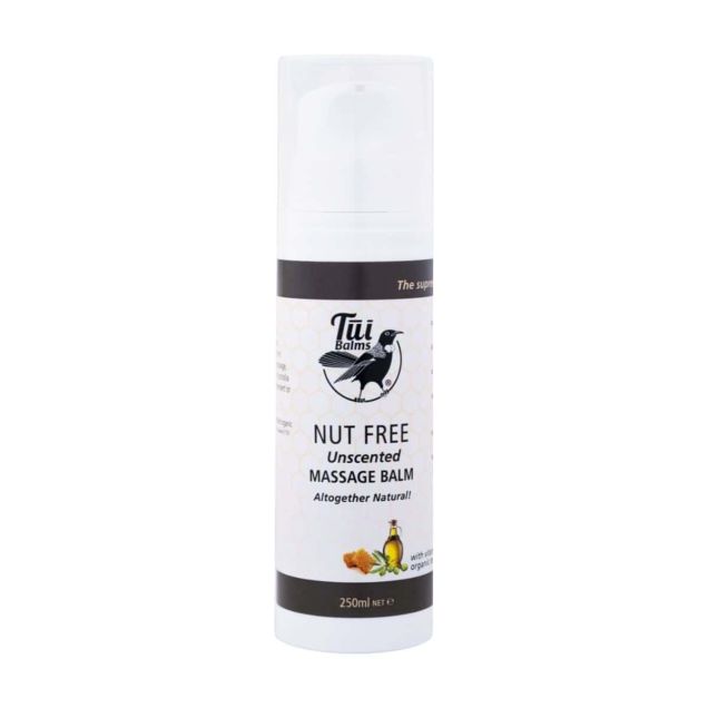 Tui Balms Nut Free Unscented Massage Balm 250ml Pump