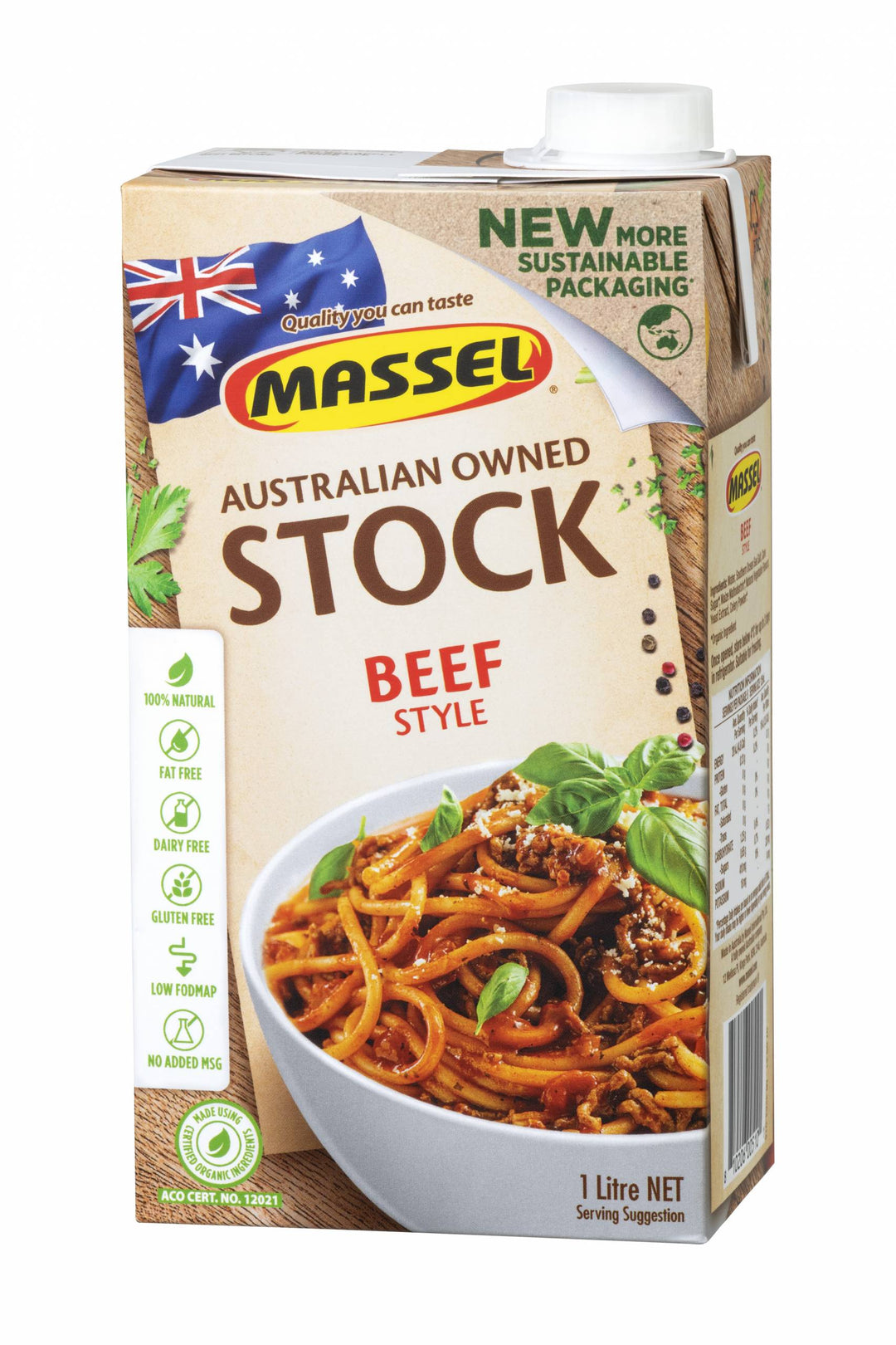 Low Food Map Certified Beef Style Stock 1 Litre (BB 27/7/23)