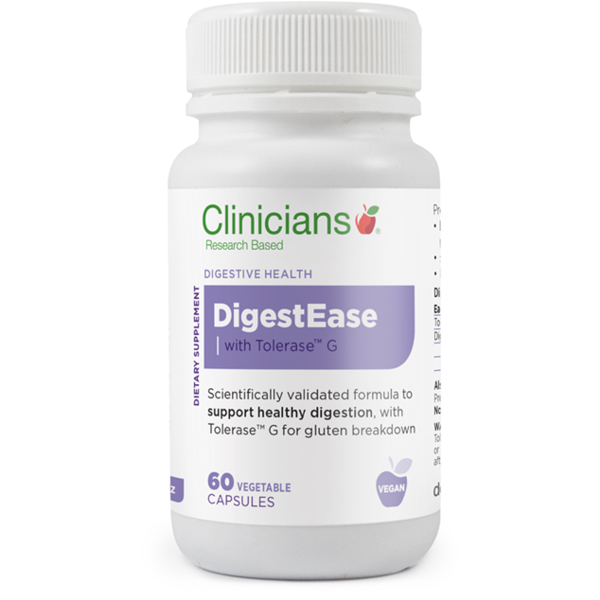 Digestease With Tolerase G, 60 Vegetable Capsules