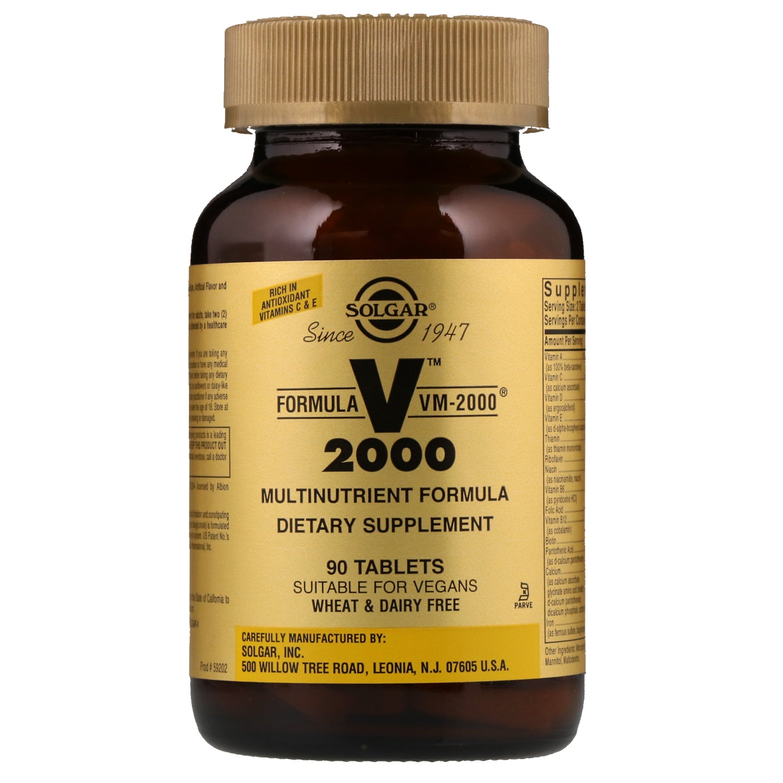 Multi Nutrient Vm2000 90 Tablets – Plum Organics Papamoa