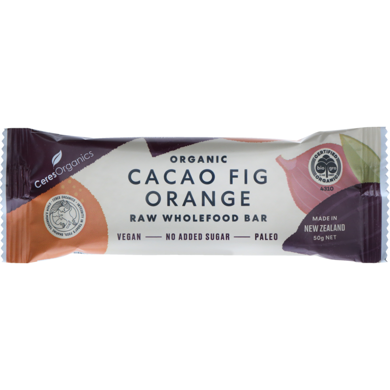 Raw Bar Cacao Fig Orange 50G