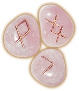 Runes Set Rose Quartz