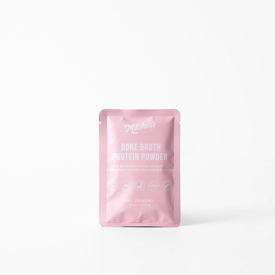 Bone Broth Protein Powder - Real Strawberry 30g