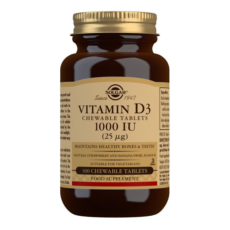 Vitamin D3 Chewable 1000Iu 100