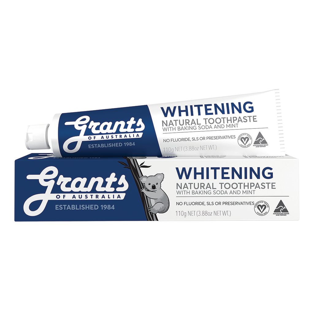 Whitening Natural Toothpaste With Baking Soda And Mint 110G